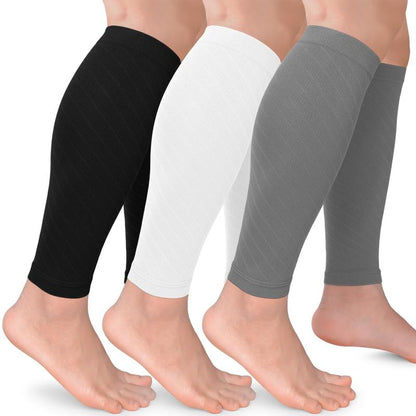 Tinylemon 3 Pairs 15-20Mmhg Calf Compression Sleeves for Women Men Leg Support Running Shin Splints Relief Knee Saver Wellknee Plaster Black Healthcare Tool Patellaband
